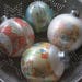 Four Sweet Vintage Hallmark Glass Christmas Ornaments by Betsey Clark