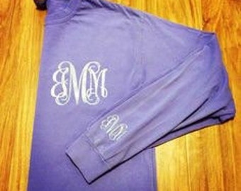 Long Sleeve Monogrammed Tee