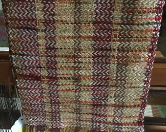 Handwoven scarf, bamboo, merino, cashmere
