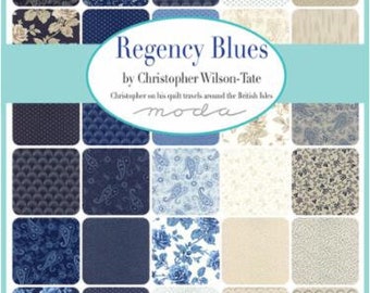 Regency Blues - 37 x Fat 8ths Bundle