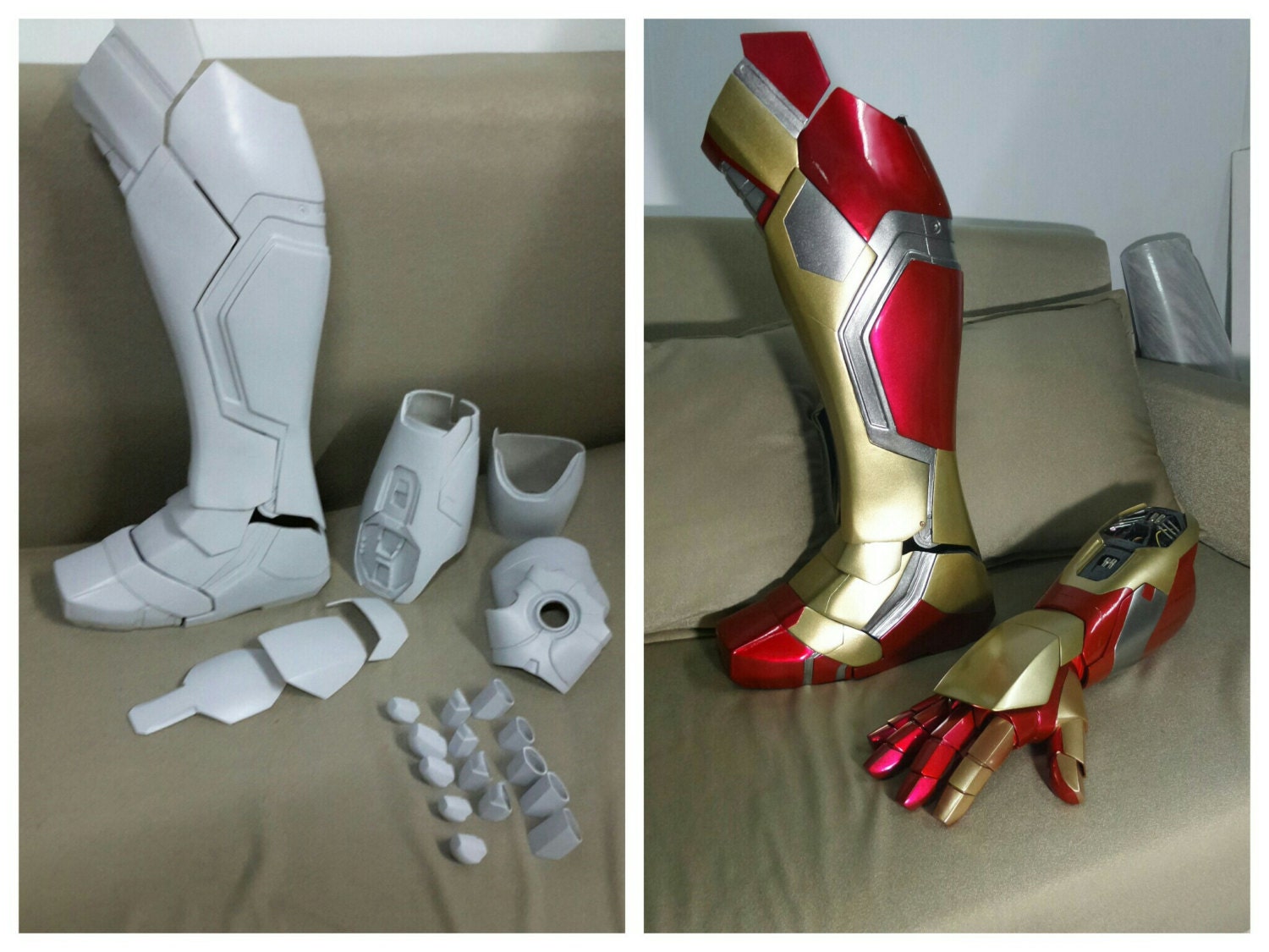 Iron man Gauntlet Boot mark 42/43 raw cast kits