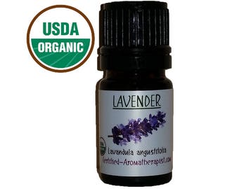 Certified Organic Lavender Essential Oil *Buy 3 Get 4th 1 FREE* pure GCMS Included 5ml 10ml 15ml 3 Drop Sample