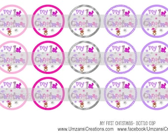 15 My First Christmas Digital Download for 1" Bottle Caps (4x6)