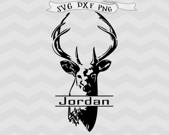 Download deer monogram SVG deer Svg antlers svg DXF Clipart Files for