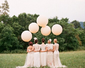 Giant 36" Blush Balloon - 5 PACK Jumbo 36" Blush Wedding Balloons