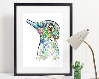 Secret Hummingbird - Art Print