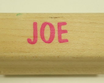 Joe Wood Mounted Rubber Stamp