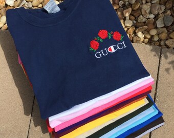 gucci t shirt with roses