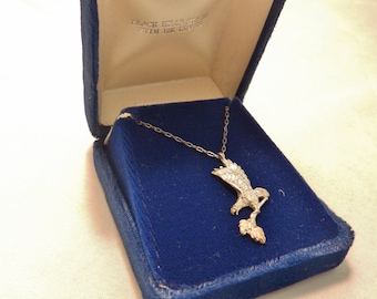 Black Hills Sterling Silver Eagle Pendant Necklace