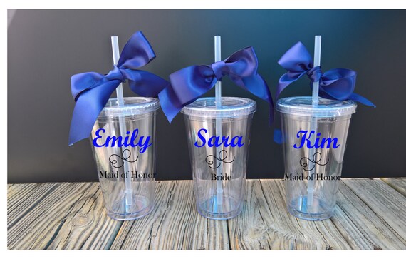 Items Similar To 7 Personalized Acrylic Tumblers ~ Custom Tumbler ...