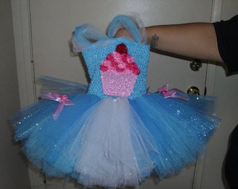 Birthday Cupcake Costume Flower Girl Tutu Dress