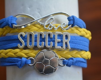 Soccer Gift -Soccer Bracelet – Soccer Team Gift - Soccer - Perfect for Soccer Players, Soccer Coaches & Team Gifts