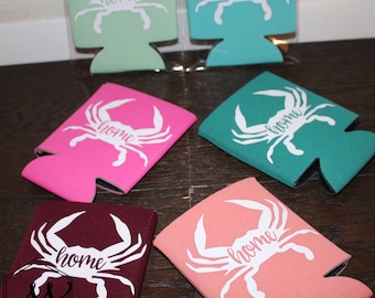 Crab Drink Insulator • MD Gift • home is where the old bay is • Old Bay Crab • Cute Gift • Beer Holder • Maryland
