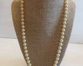 Vintage 1920's Hand Knotted Glass Faux Pearls