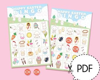 Happy Easter Bingo Game Kit–Printable PDF Download