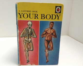 Your Body Ladybird easy reading book vintage anatomocal childrens illsutrations