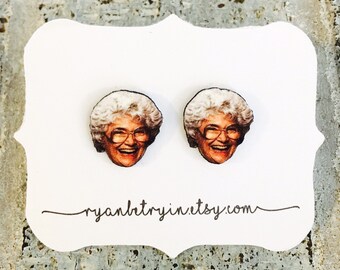Golden Girls Earrings - Sophia - Girlfriend Gift - Golden Girls Jewelry - Best Friends - Funny Earrings - Girl Gang - Golden Girl Sophia