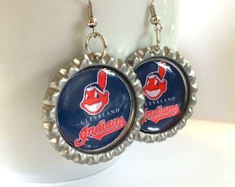 Cleveland INDIANS Baseball Handcrafted Earrings