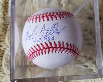 Bob Feller Autographed Baseball