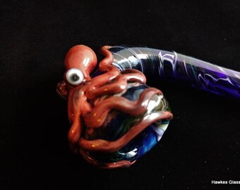 Glass Octopus Sherlock (Cobalt/UV)