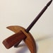 Turkish Drop Spindle Petite Canary Wood with Walnut shaft