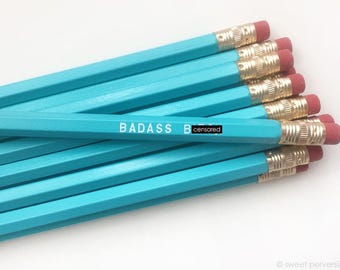 Pencil Set. Feminist Pencil Set. School Supplies. Bad*ss B*tch.