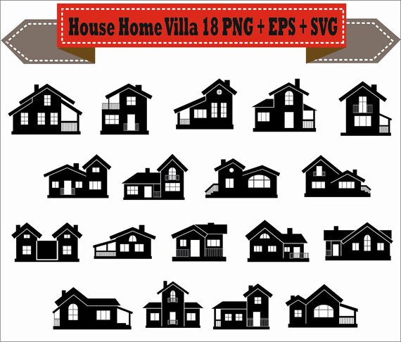 Download House Villa Home Sale Building Religion Silhouette Vector