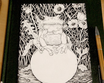 Fairytale Frog Prince Illustration ~ ORIGINAL Artwork