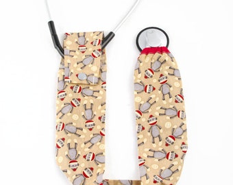 Stethoscope Cover, Stethoscope Sock, Nurse, Doctor, Medical Instruments, Stethoscope Accessories, First Responder, EMT, Sock Monkey Fabric
