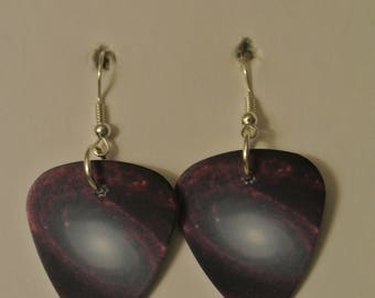 Planet Guitar Pick with Silver Fishhook