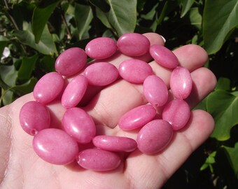 2 pearls 11-17 X 18-13 mm AAT23 Rhodochrosite oval