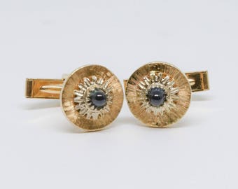 White and Yellow Gold 14K Cufflinks