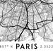 Paris map print Printable Paris map art France map France