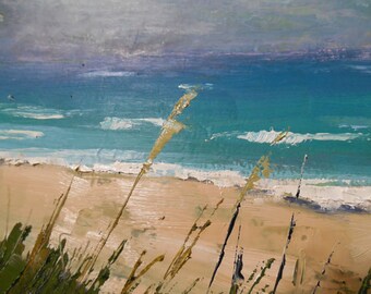 Florida Beach Giclee, Tropical Landscape Giclee, Canvas Giclee Print, Carol Schiff Print, Free Shipping, Choose you size, Ready to Hang