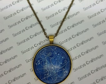 Doctor Who Inspired Gallifreyan Pendant Necklace