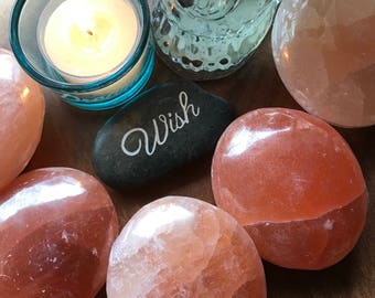Orange Selenite Palm Stones Orange Selenite Crystal Palmstones Selenite Palmstone Selenite Palm Stone Crystal Polished Selenite Crystal