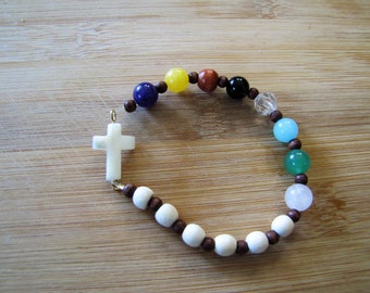 Stretchy Psalm 23 Bracelet M