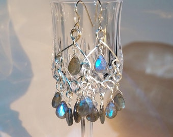 Labradorite Earrings