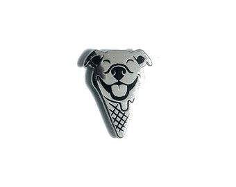 Pit Bull Ice Cream Enamel Pin