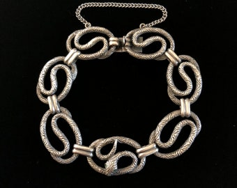 antique coiled snake bracelet
