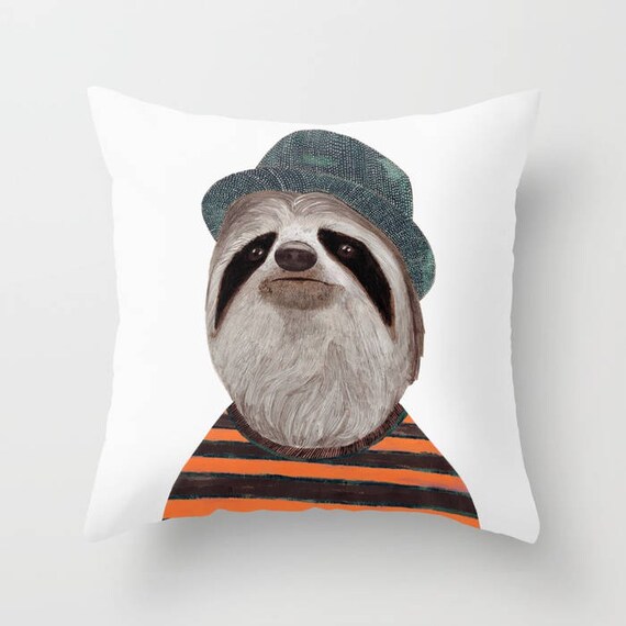 large sloth pillow