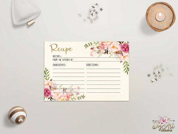 recipe cards 5x7