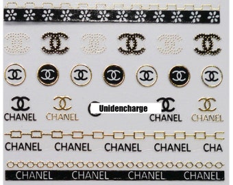 Nail Stickers Accessory 1 Sheet -Gold cc nail