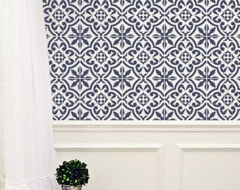 Moroccan Wall STENCIL - Tile Pattern no. 3 - REUSABLE, Easy Wall Decor, DIY Home