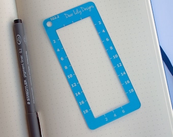 5mm Rectangle Tool, Bullet Journal Stencil - 502