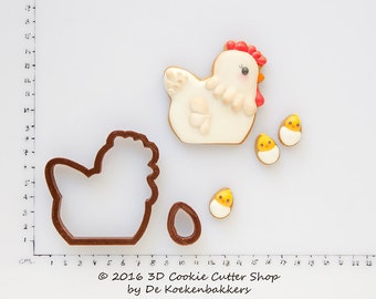 Chicken & Egg #2 Cookie Cutter Set