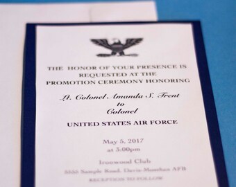 Army Promotion Invitation