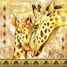 6 Decoupage Paper Napkins Africa Giraffe 33x33 cm. 13"x13" set of 6 pcs