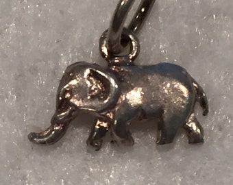 Sterling Elephant Charm - CA 1960's -Item# CH330