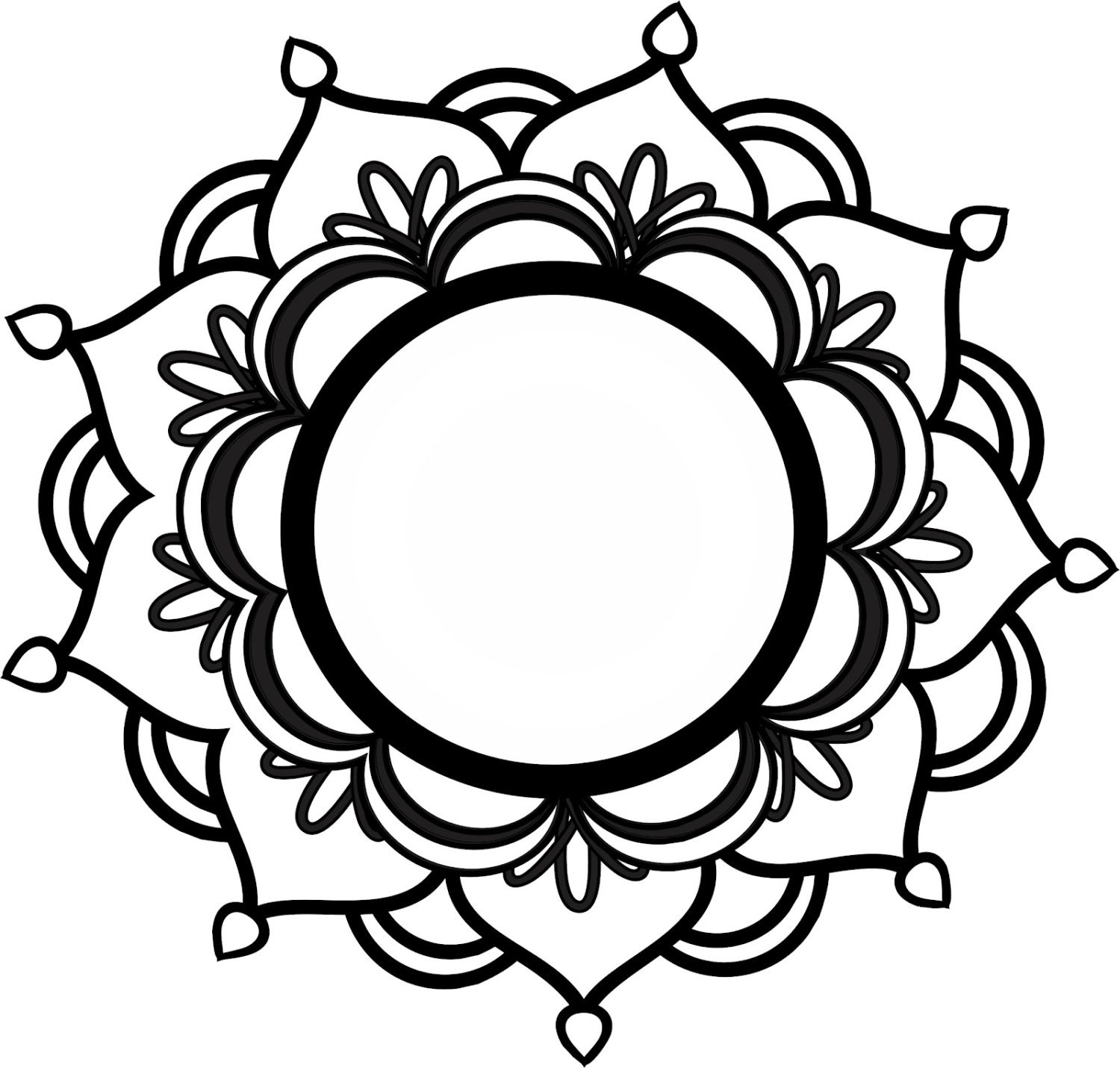 Free Free 69 Mandala Flower Monogram Svg SVG PNG EPS DXF File